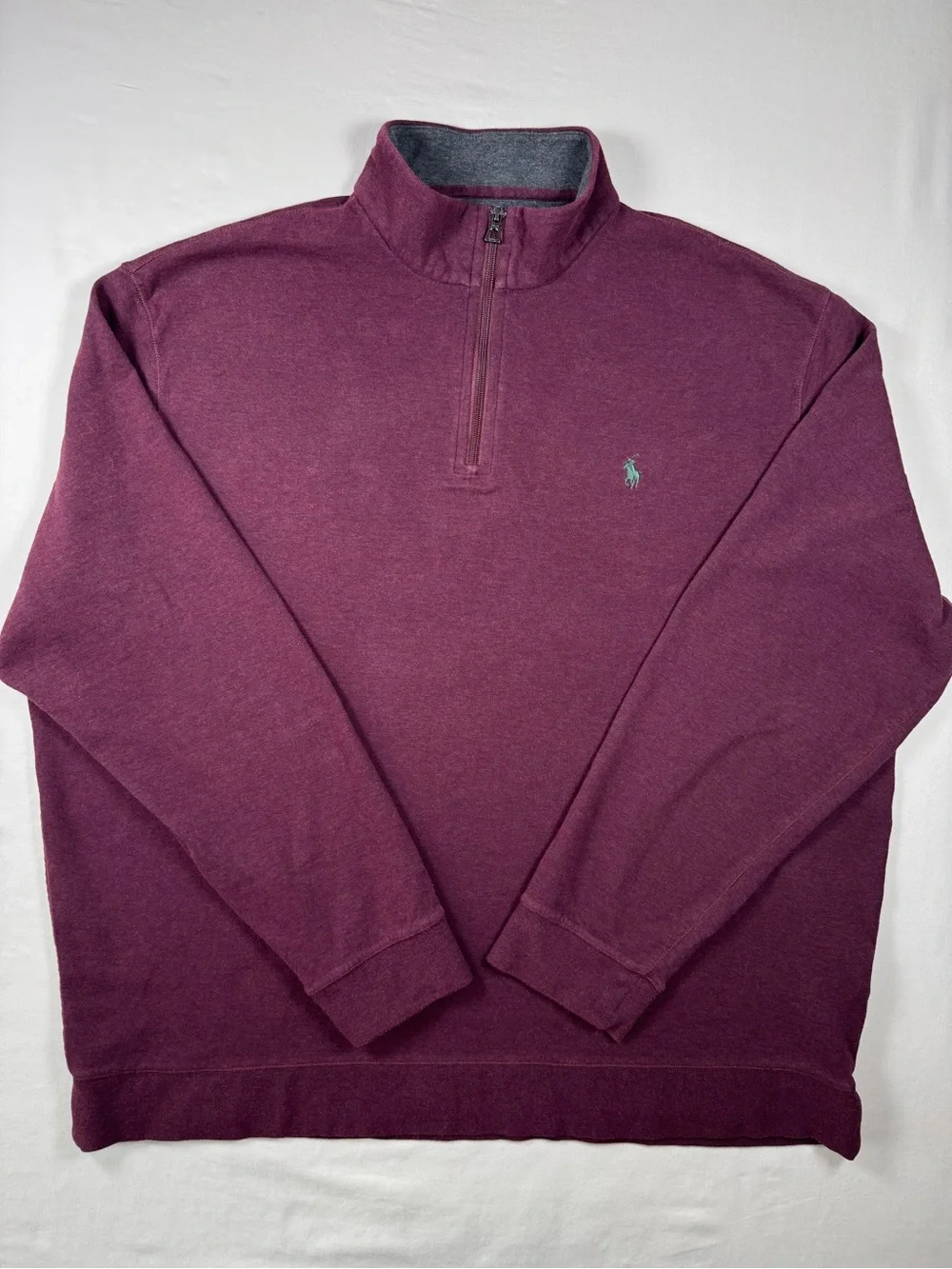 Polo Ralph Lauren Burgundy Quarter Zip Pullover XXL